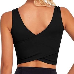 Lululemon dupe workout top with built in bra